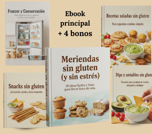 Meriendas sin gluten (y sin estrés) – Ebook + bonos esenciales